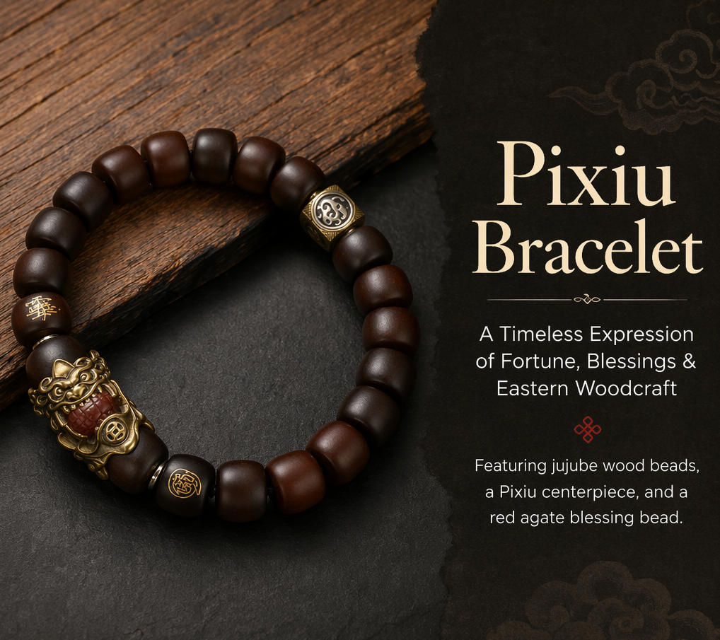 Pixiu Jujube Wood Bracelet
