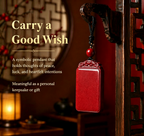 Cinnabar Wish Pendant — "Peace in Simplicity