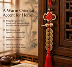 Auspicious Coin & Gourd Hanging Charm