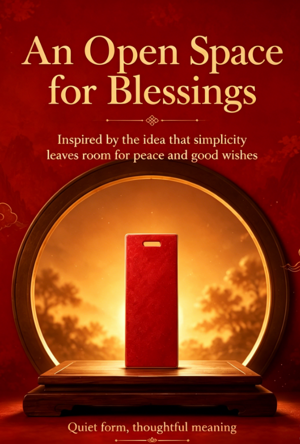 Cinnabar Wish Pendant — "Peace in Simplicity