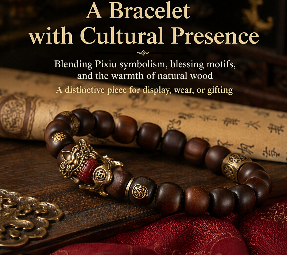 Pixiu Jujube Wood Bracelet