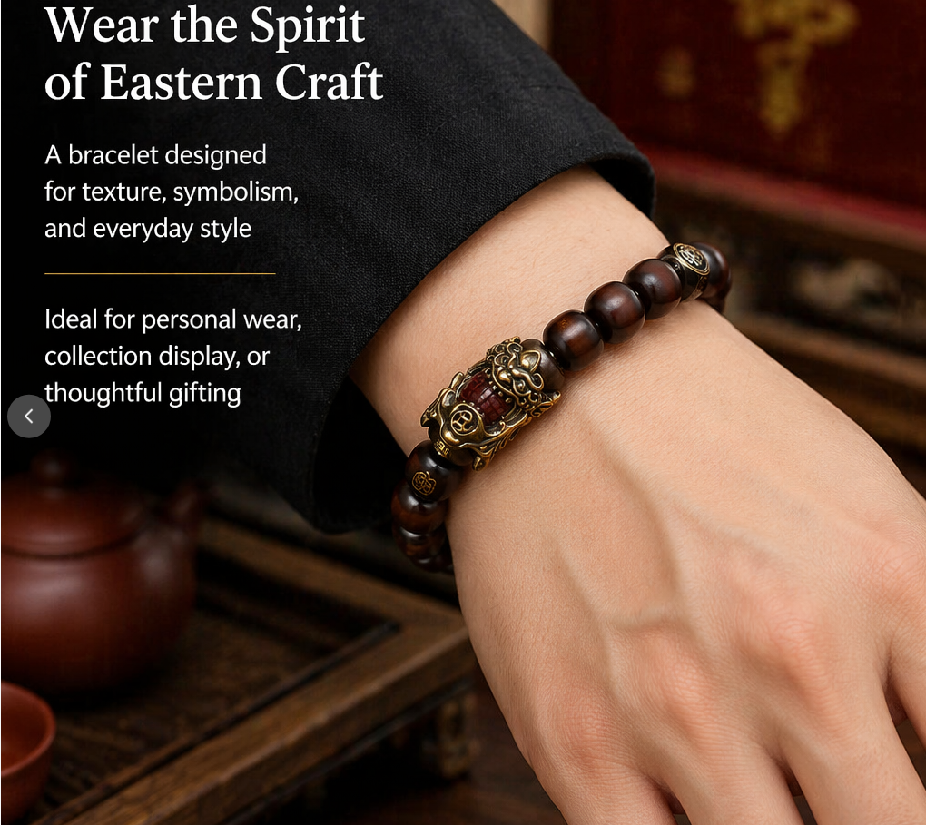 Pixiu Jujube Wood Bracelet