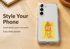 Hand-drawn-empowerment-Pocket Charm – Oriental Lucky Talisman Inspired by Eastern Art, Portable Good Luck Amulet for Protection, Peace, Positive Energy, Meaningful Gift