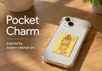 Hand-drawn-empowerment-Pocket Charm – Oriental Lucky Talisman Inspired by Eastern Art, Portable Good Luck Amulet for Protection, Peace, Positive Energy, Meaningful Gift