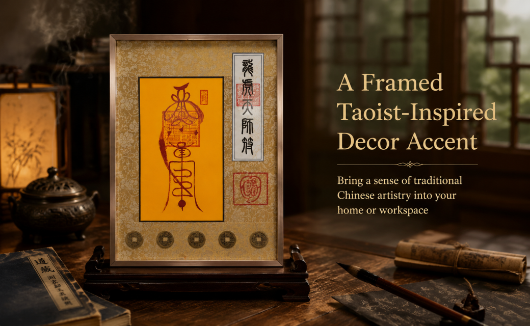 Hand-drawn-empowerment-Chinese Maoshan Taoist Health Charm Ornament