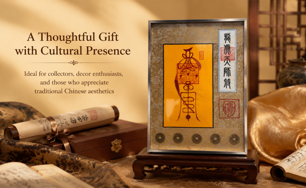 Hand-drawn-empowerment-Chinese Maoshan Taoist Health Charm Ornament