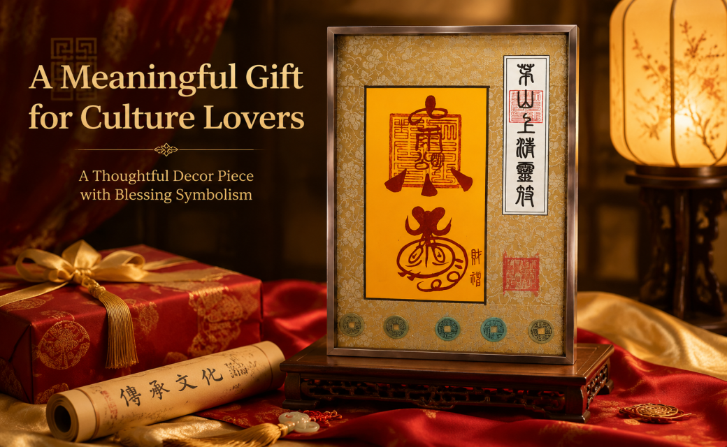Hand-drawn-empowerment-Chinese Maoshan Taoist Wealth Attracting Talisman Ornament