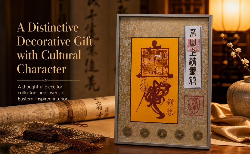 Ornement talismanique chinois Maoshan taoïste repousseur de mal